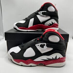 NEW Air Jordan 8 "Paprika" Black /White Sneakers Size 6Y/7.5W Women's DO8731 601